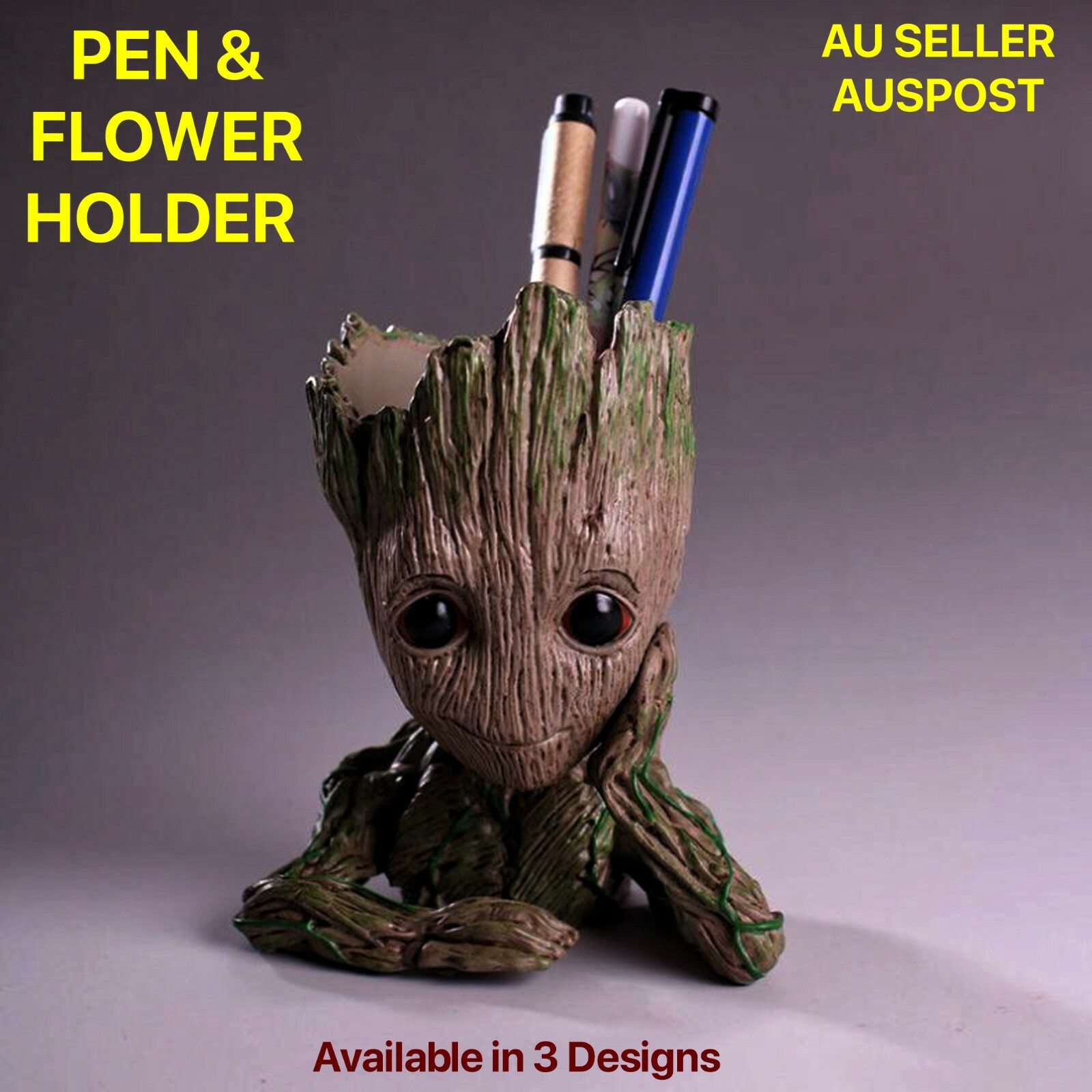 Baby Face Pencil Pen Holder Flower Pot Hero Model Office Desk Accessories Baby Face Pencil Pen Holder Flower Pot Hero Model Office Desk Accessories