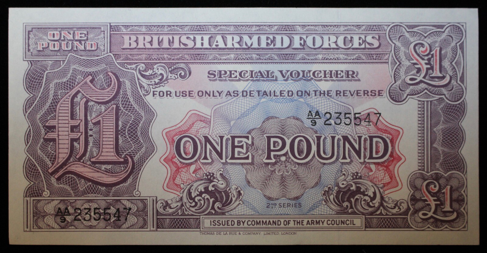 1948 BRITISH ARMED FORCES SPECIAL VOUCHER – SERIES 2 – POST WWII -NICE CONDITION 1948 BRITISH ARMED FORCES SPECIAL VOUCHER – SERIES 2 – POST WWII -NICE CONDITION