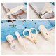 4 pcs/Set Portable Safety Scissors Nail Clippers for Toddler Infant 4 pcs/Set Portable Safety Scissors Nail Clippers for Toddler Infant