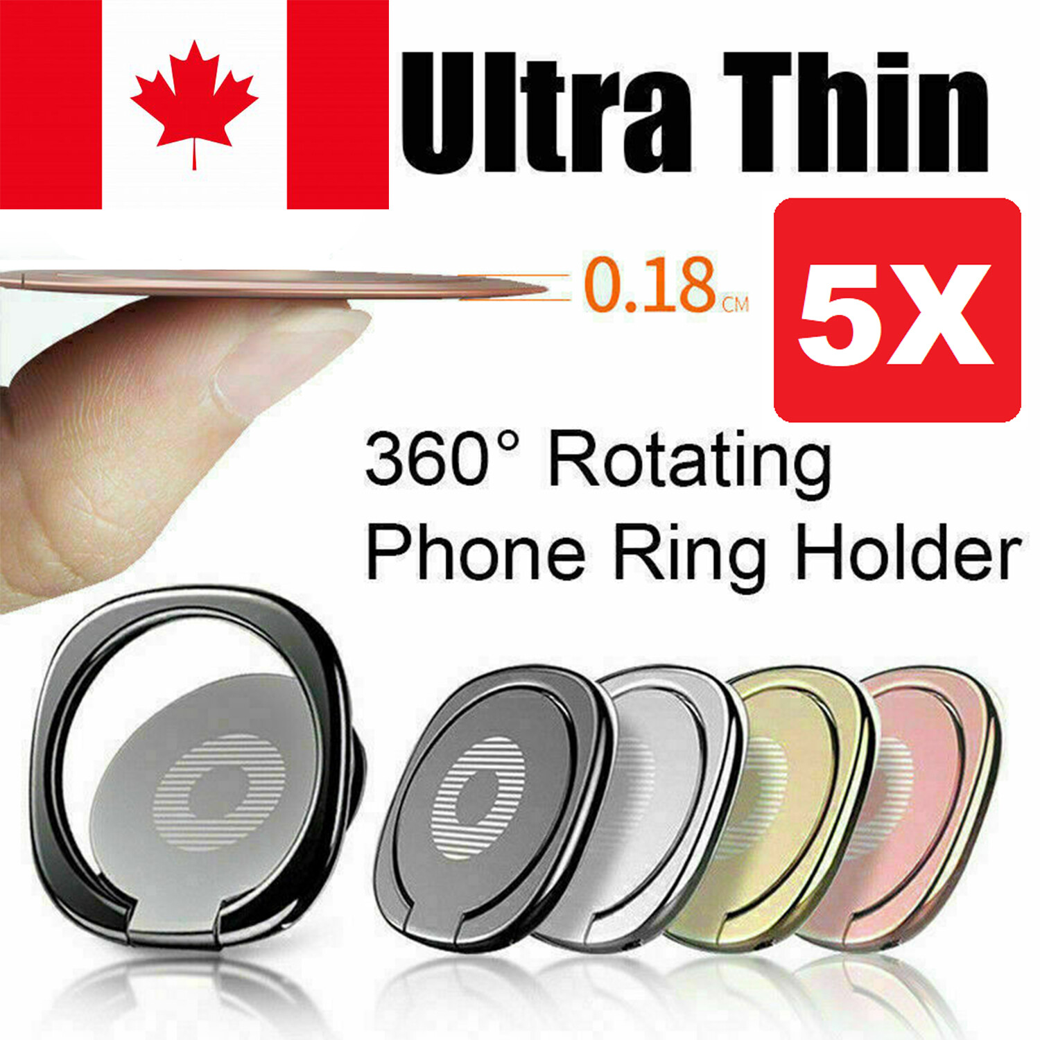 Finger Grip Ring Holder 360° Rotating Stand For Mobile Phone Tablet Accessories Finger Grip Ring Holder 360° Rotating Stand For Mobile Phone Tablet Accessories