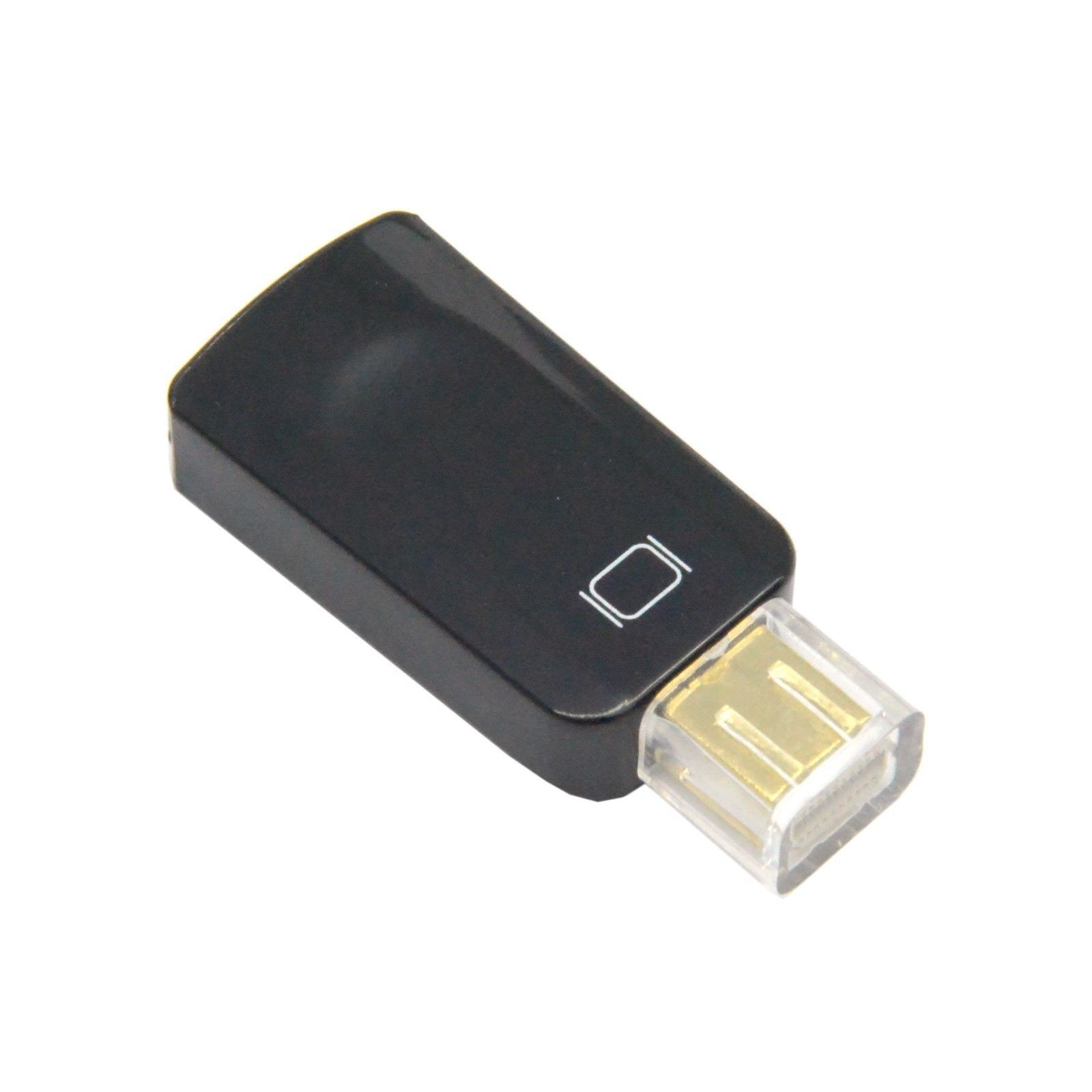 Thundebolt Mini DisplayPort DP Audio Video Male to Female HDMI Adapter Black Thundebolt Mini DisplayPort DP Audio Video Male to Female HDMI Adapter Black