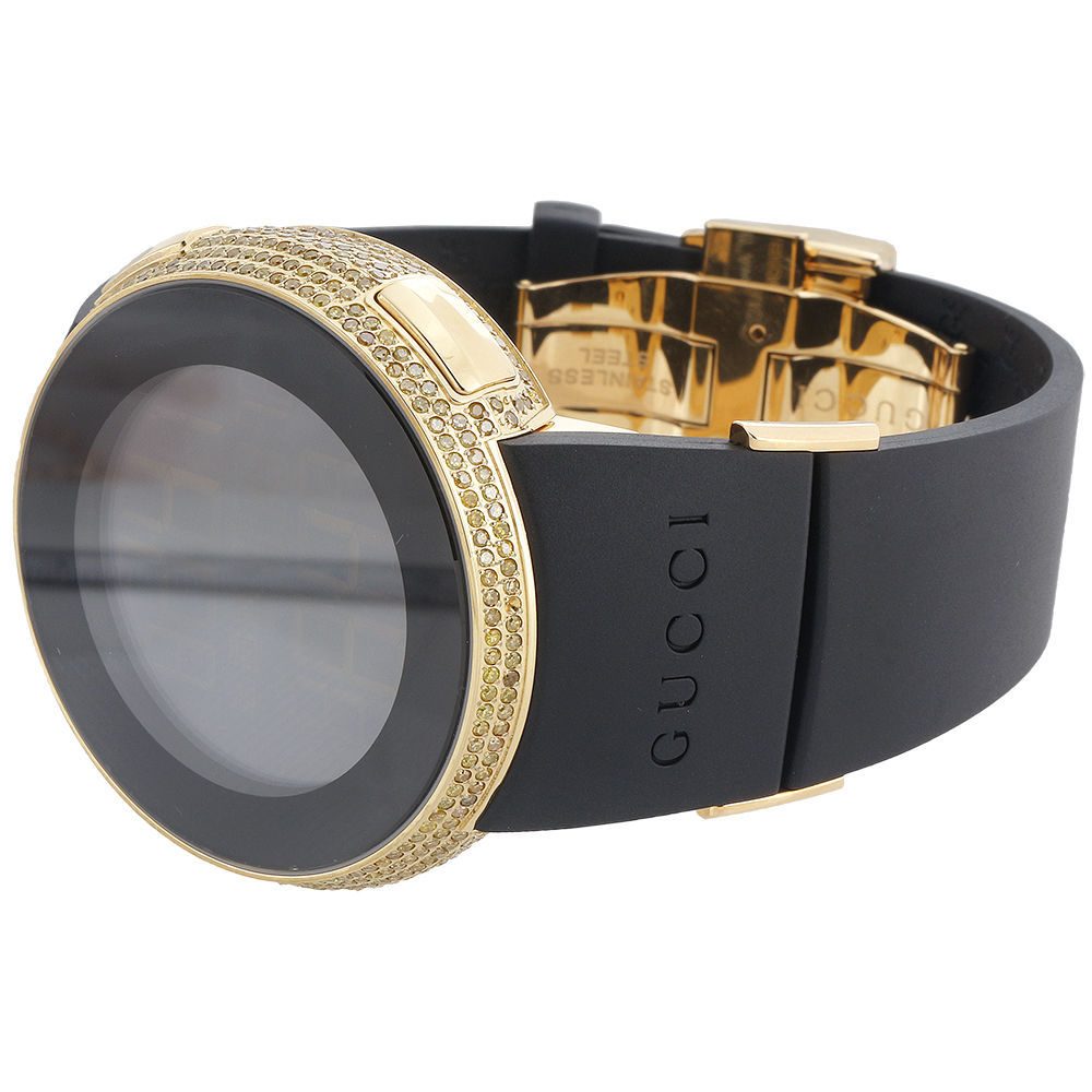 Yellow Diamond I-Gucci Watch Mens Digital Gucci Grammy Edition 2.5 CT. YA114215 Yellow Diamond I-Gucci Watch Mens Digital Gucci Grammy Edition 2.5 CT. YA114215