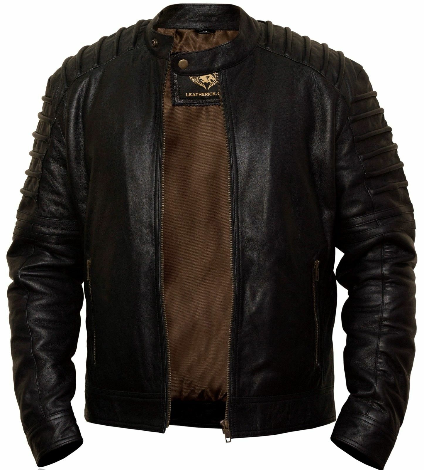 Mens Fashion Real Leather lambskin Leather Biker Style Motorcycle Jacket Mens Fashion Real Leather lambskin Leather Biker Style Motorcycle Jacket
