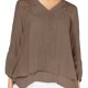 Style & Co. Womens Blouse Classic Deep Brown Size XS Embroidered - 241 Style & Co. Womens Blouse Classic Deep Brown Size XS Embroidered - 241