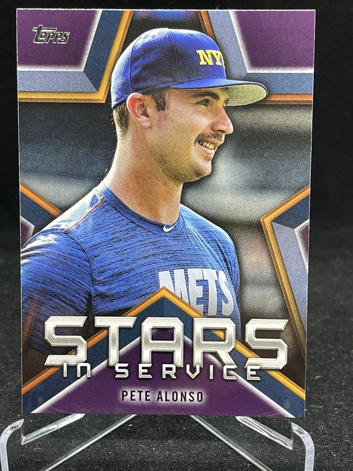Pete Alonso 2021 Topps Stars In Service #SIS9