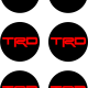 6x TRD Vinyl Decal Sticker Center Wheel replacement 6x TRD Vinyl Decal Sticker Center Wheel replacement
