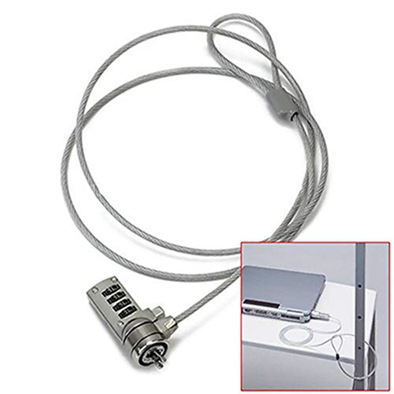 Security Password Lock Notebook Lock Steel Protections Locks Anti-Theft Chain KY Security Password Lock Notebook Lock Steel Protections Locks Anti-Theft Chain KY
