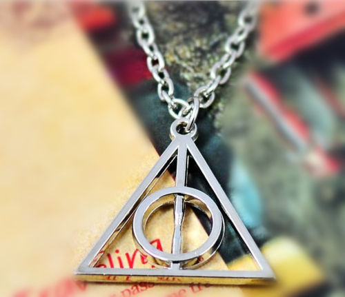 Movie Harry Potter Deathly Hallows Hot Metal Silver Gift Pendant Necklace Movie Harry Potter Deathly Hallows Hot Metal Silver Gift Pendant Necklace