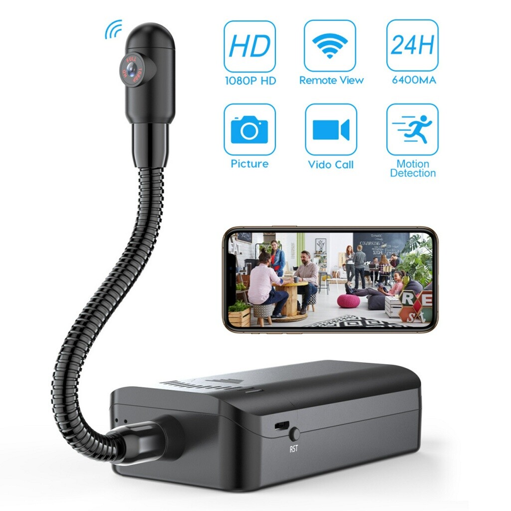 Mini WIFI Security Camera Camcorder W/ Enhanced Flexible Lens Motion Detection a Mini WIFI Security Camera Camcorder W/ Enhanced Flexible Lens Motion Detection a