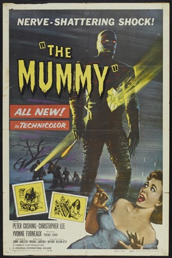 The Mummy P. Cushing cult horror Movie poster #25 The Mummy P. Cushing cult horror Movie poster #25