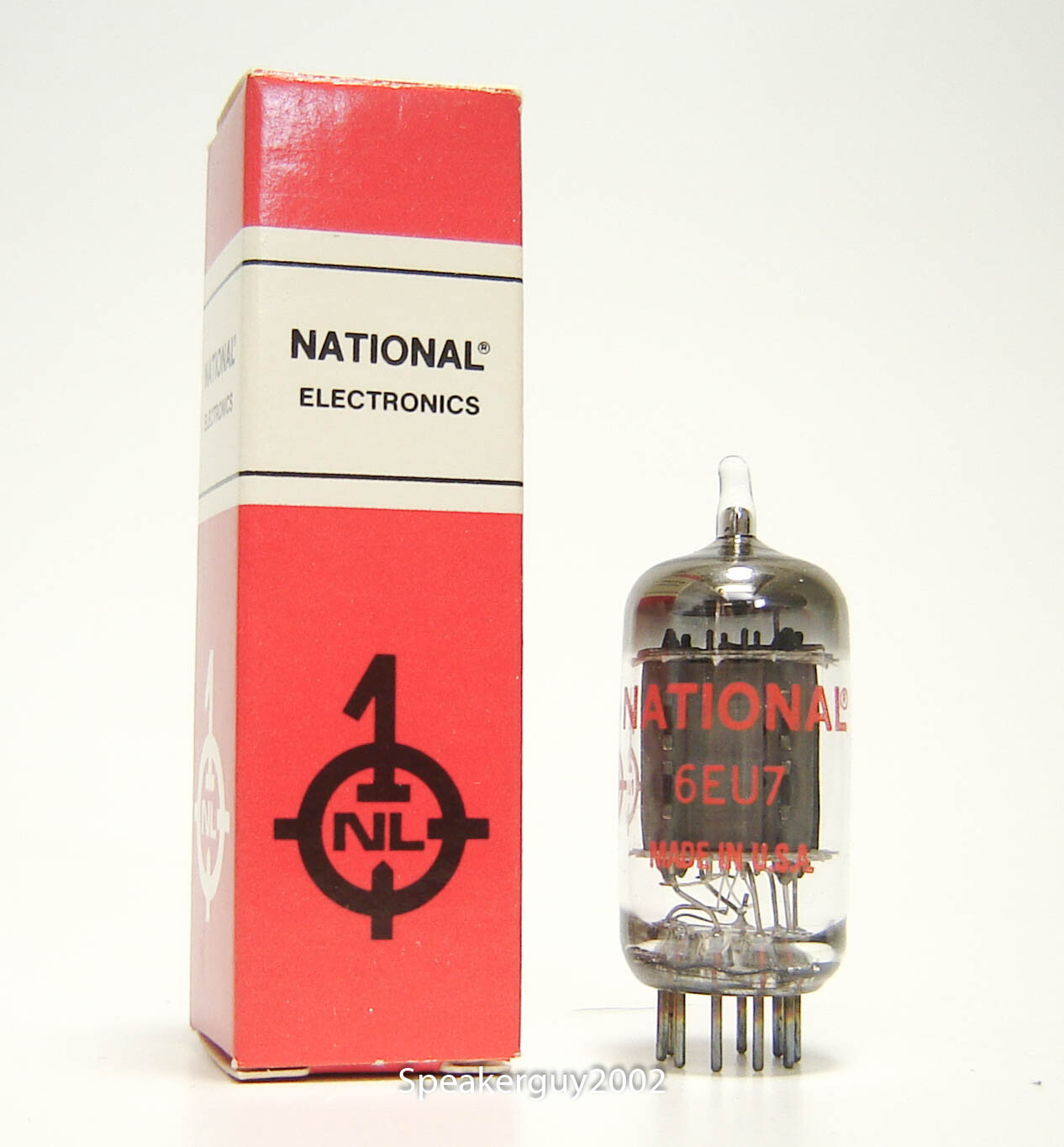 National Electronics Vacuum Tube / 6EU7 / Made In USA — RM National Electronics Vacuum Tube / 6EU7 / Made In USA — RM