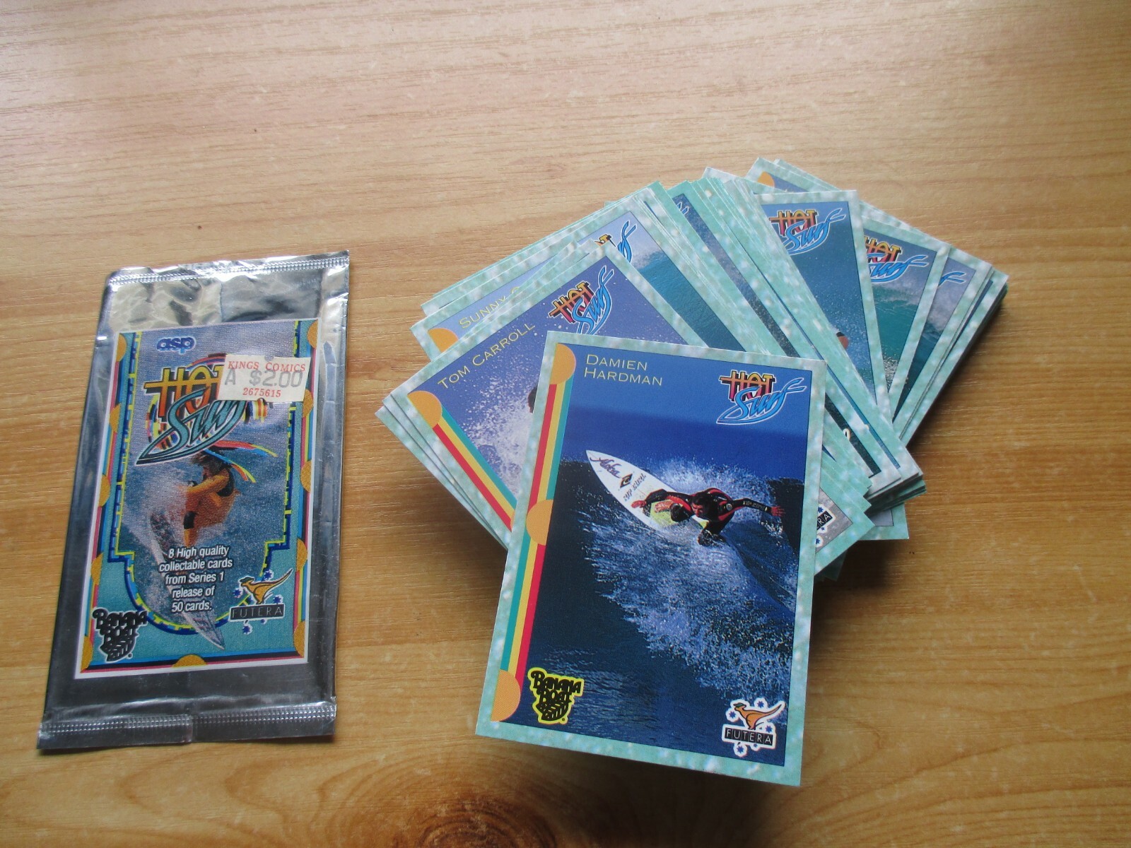 FUTERA SPORTS TRADING CARDS: HOT SURF, 1993. FUTERA SPORTS TRADING CARDS: HOT SURF, 1993.