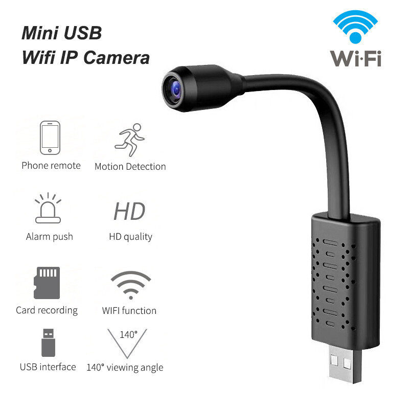 1080P USB IP Camera Wireless WiFi IP Security Camcorder Hidden Camera