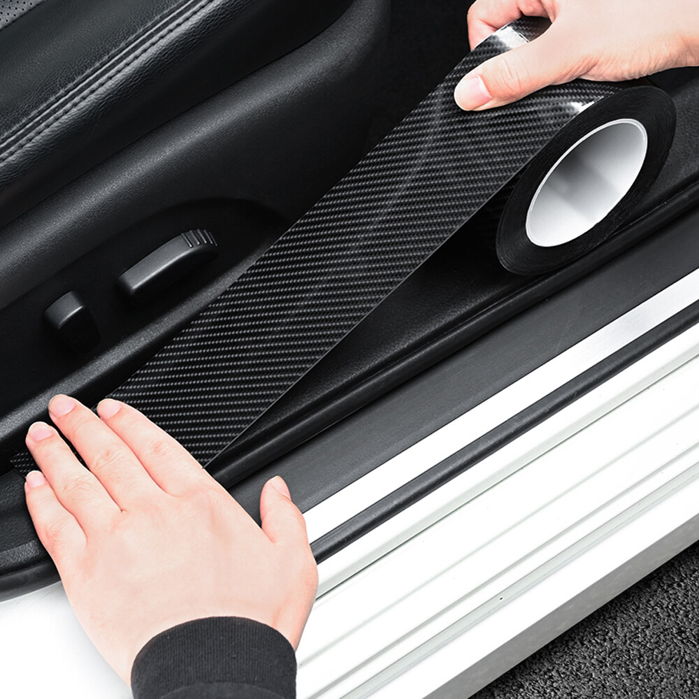 3M Carbon Fiber Car Door Plate Sill Scuff Cover Anti Scratch Sticker Accessories 3M Carbon Fiber Car Door Plate Sill Scuff Cover Anti Scratch Sticker Accessories