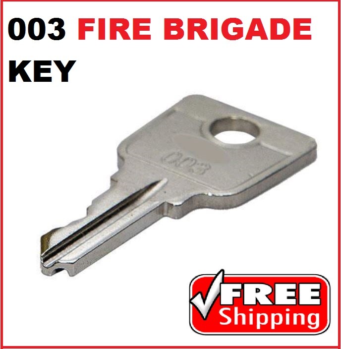 Fire Brigade 003 Key Cut To Code Suits Australian Emergency Services Locks