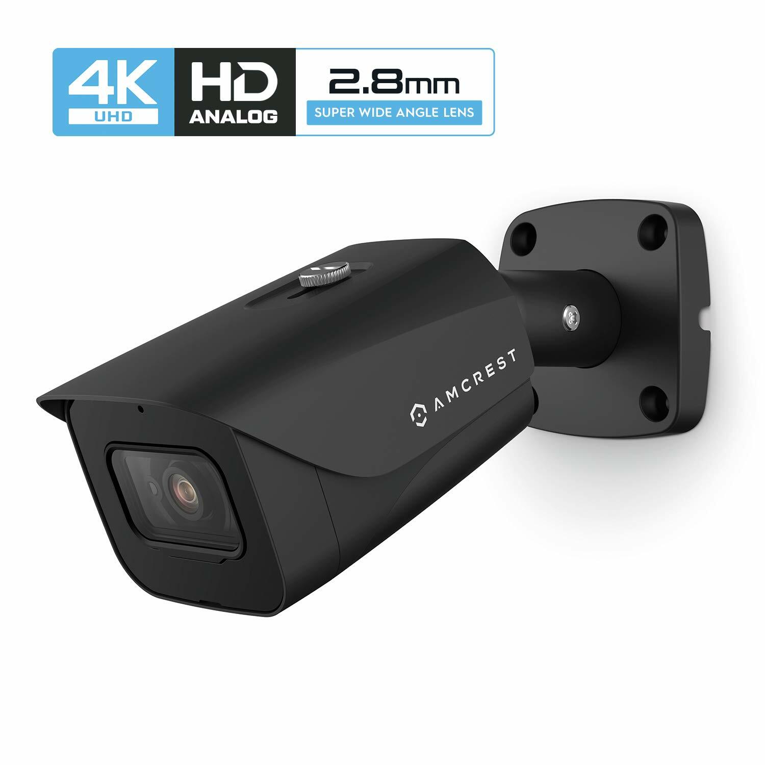 Amcrest ProHD 4K 8MP Bullet Outdoor Security Camera 2.8mm Lens 110° Wide Angle Amcrest ProHD 4K 8MP Bullet Outdoor Security Camera 2.8mm Lens 110° Wide Angle