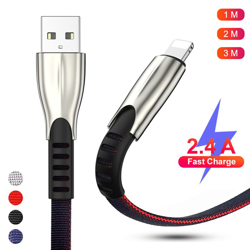 For Apple iPhone iPad iPod Charger Cable USB Data Sync Fast Charging Cord 1M 3M