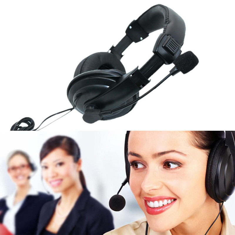 3.5mm Wired Headphones With Mic Headset Mic Earphone For Computer PC Gaming NEW 3.5mm Wired Headphones With Mic Headset Mic Earphone For Computer PC Gaming NEW