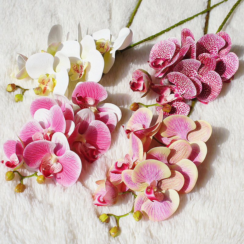 6 Heads Artificial Butterfly Orchid Fake Silk Flowers Bouquet Wedding Home Decor 6 Heads Artificial Butterfly Orchid Fake Silk Flowers Bouquet Wedding Home Decor