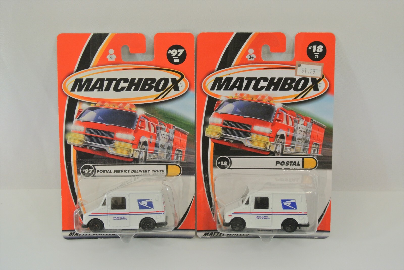 Matchbox Postal Service Delivery Truck Lot of 2 Diecast Vehicles 2000 Mattel NOC Matchbox Postal Service Delivery Truck Lot of 2 Diecast Vehicles 2000 Mattel NOC
