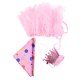 3pcs Pet Party Dress Saliva Towel Pet Bib Triangular Scarf Party Hat 3pcs Pet Party Dress Saliva Towel Pet Bib Triangular Scarf Party Hat