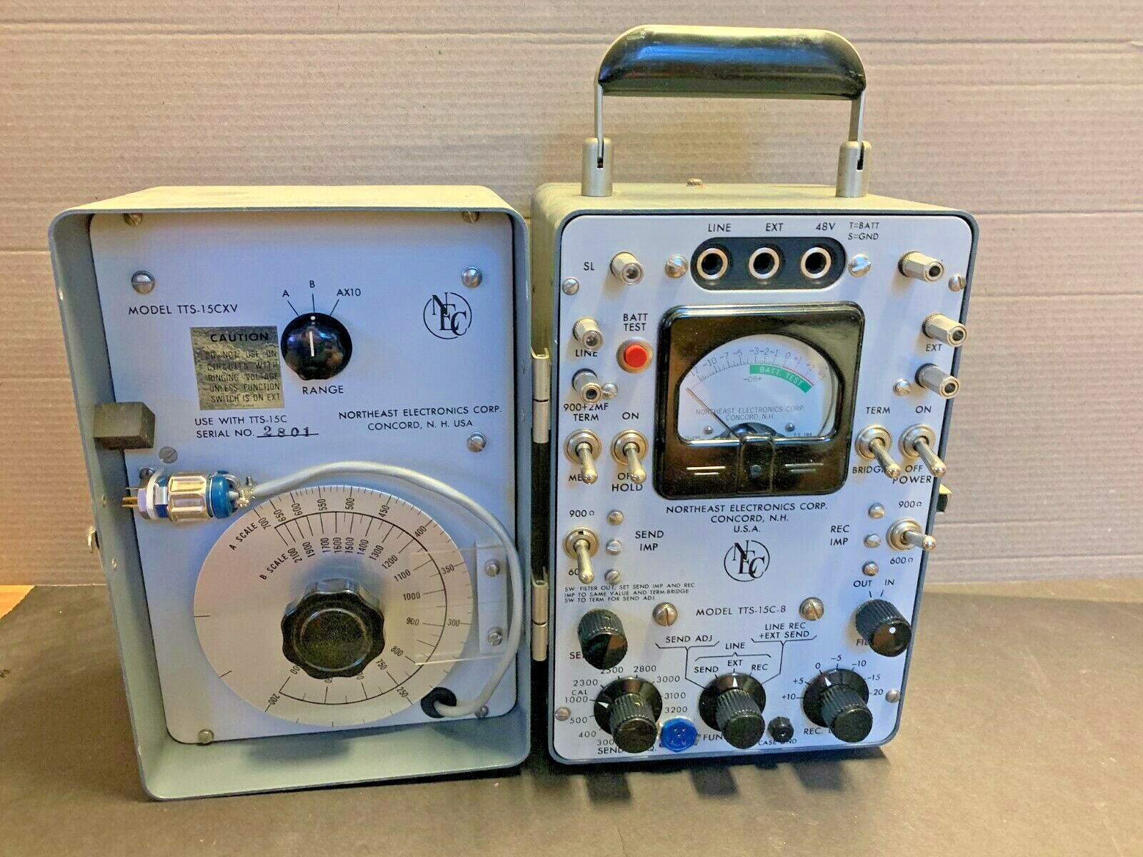 NORTHEAST ELECTRONICS TTS 15C-8 Transmission Test Ham Radio Equipment NICE!