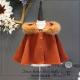 Fashion Kids Girls Winter Fur Collar Hooded Jacket Princess Wool Cloak Cape Coat Fashion Kids Girls Winter Fur Collar Hooded Jacket Princess Wool Cloak Cape Coat
