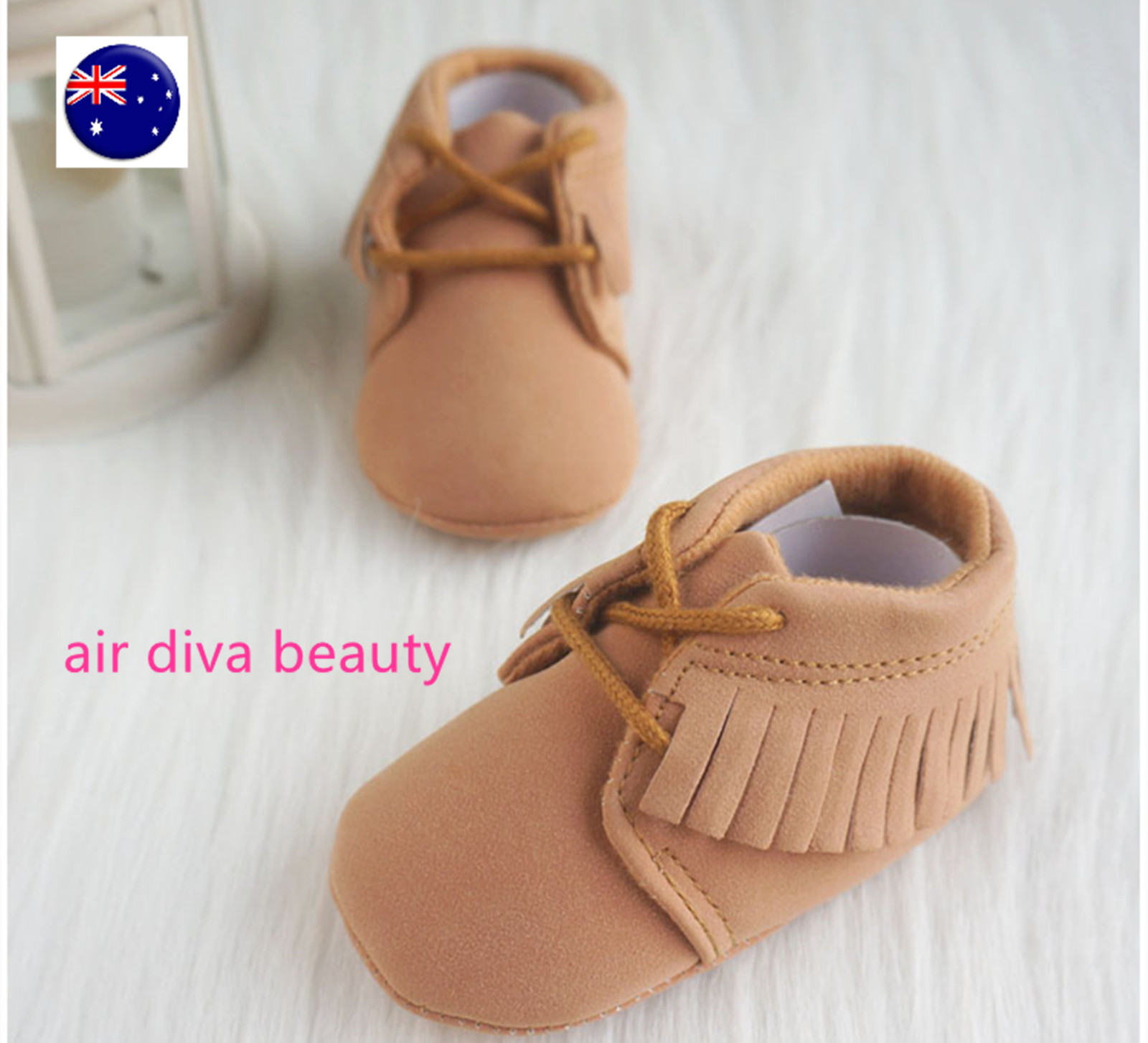 Baby Girl Kids Brown Fashion Tassel Synthetic leather Moccasin first Shoes Baby Girl Kids Brown Fashion Tassel Synthetic leather Moccasin first Shoes