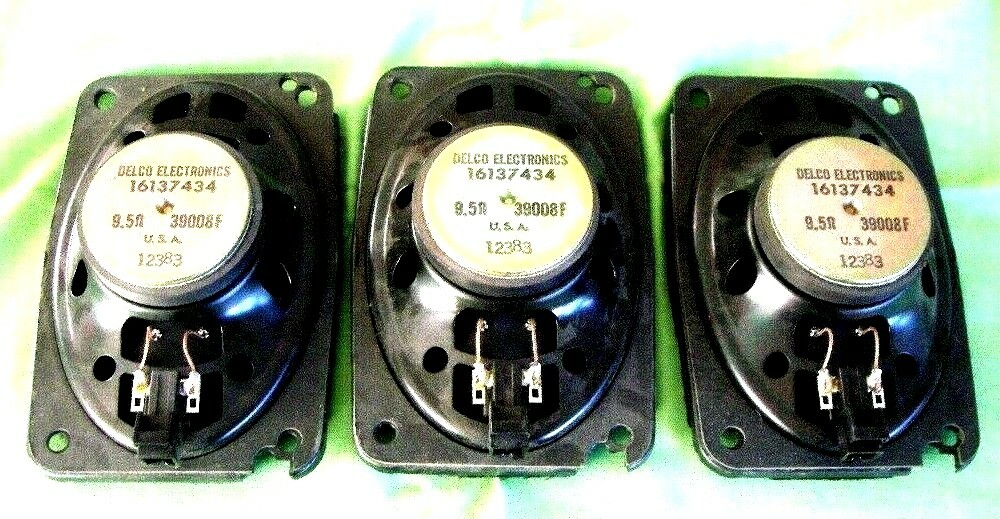 Vintage AC DELCO ELECTRONICS CORVETTE CAR SPEAKERS USA 16137434 39008F 12383 NOS Vintage AC DELCO ELECTRONICS CORVETTE CAR SPEAKERS USA 16137434 39008F 12383 NOS