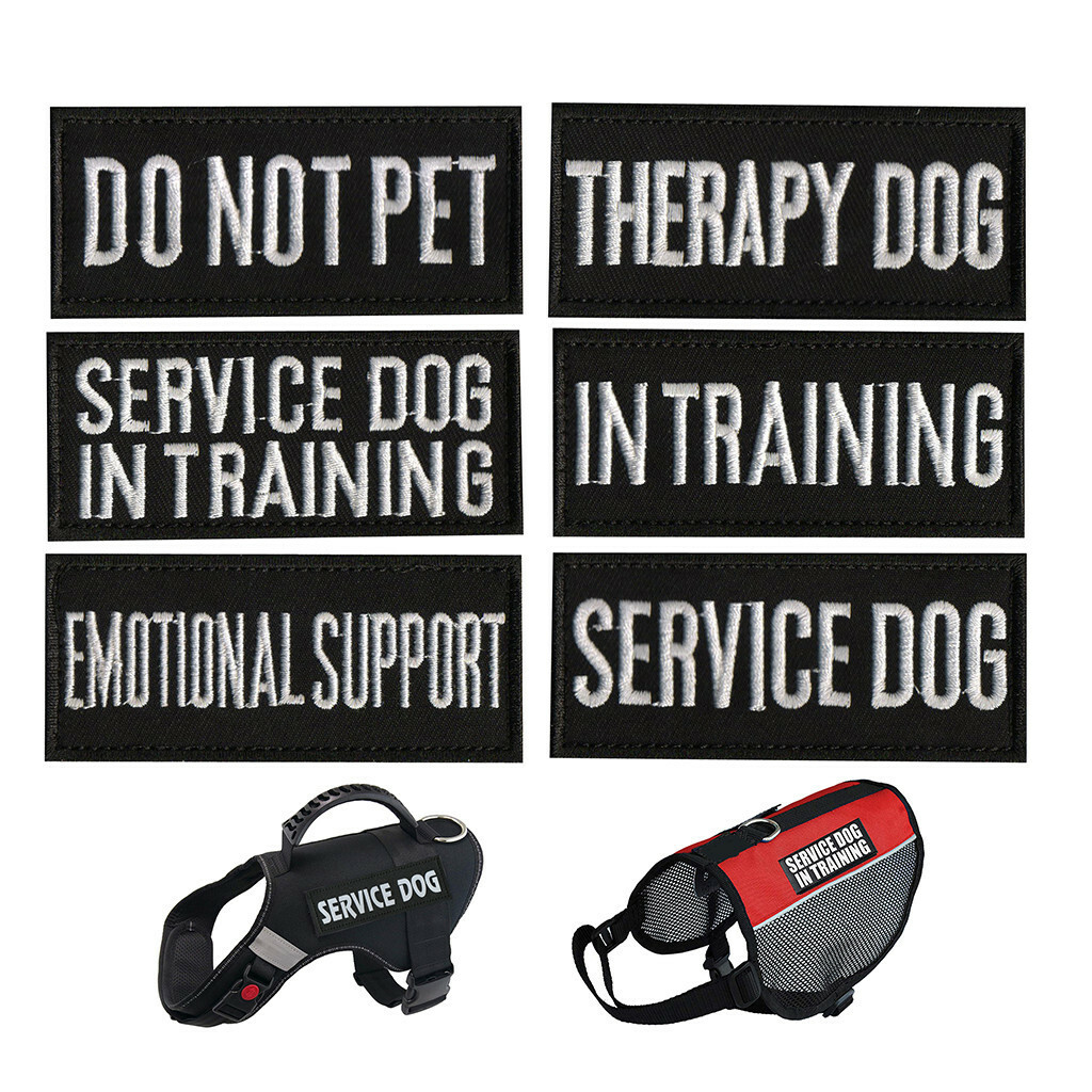 Letters Patches For Harness Vest Service Dog In Training / Security Therapy Letters Patches For Harness Vest Service Dog In Training / Security Therapy