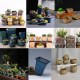Ceramic Bonsai Flower Pot Round Square Glazed Plant Flowerpot Home Garden Decor Ceramic Bonsai Flower Pot Round Square Glazed Plant Flowerpot Home Garden Decor