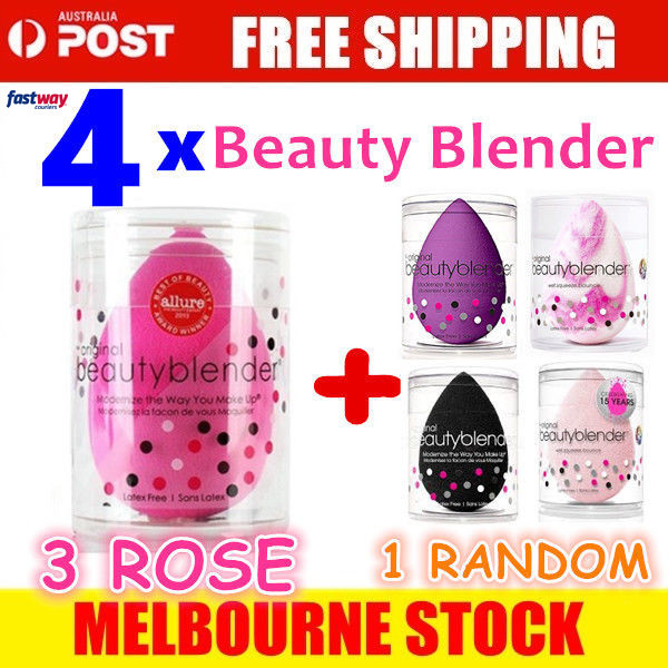 4 x The Original BeautyBlender Makeup Applicator Beauty Blender sponge -OZ Stock 4 x The Original BeautyBlender Makeup Applicator Beauty Blender sponge -OZ Stock