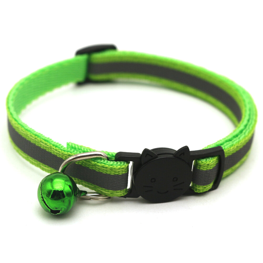 Pet Supplies Reflective Patch Collar Release Buckle Bell Tightness H2X7