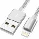 UNBREAKcable iPhone charging USB cable for lightning 1.0m Silver MFi-Certified UNBREAKcable iPhone charging USB cable for lightning 1.0m Silver MFi-Certified