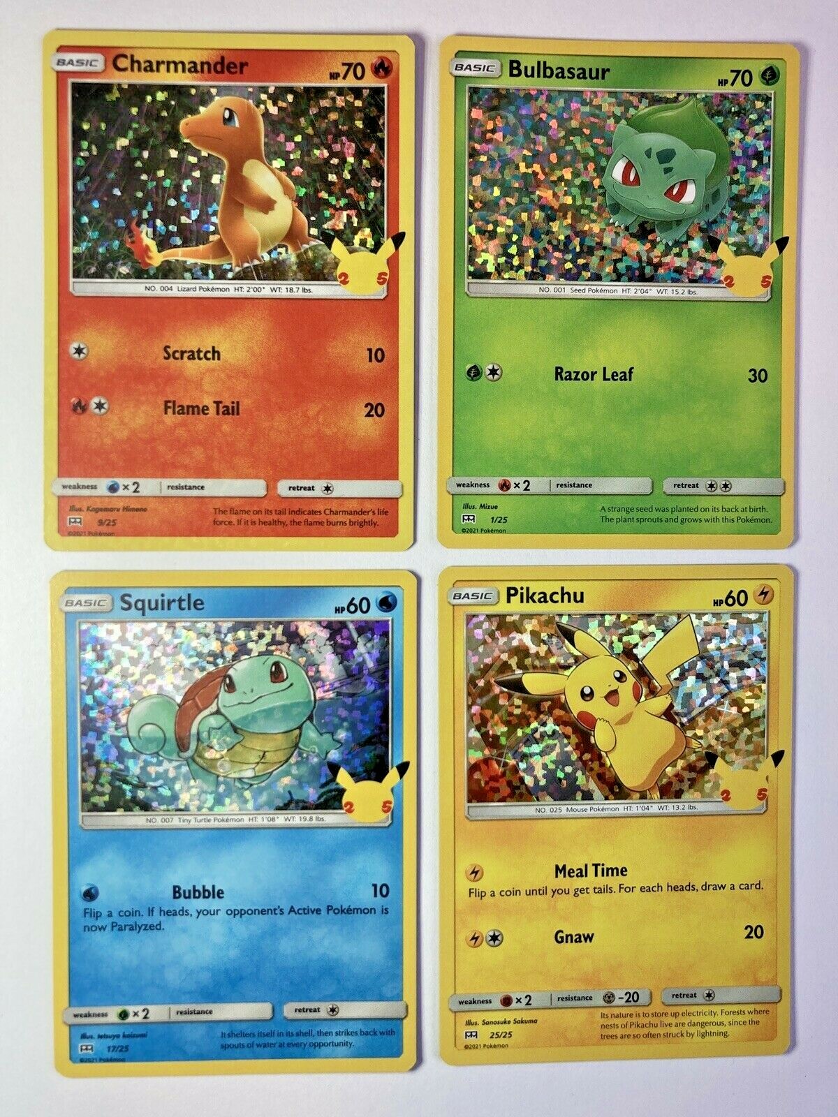 Pikachu 25/25 Pokemon 25th Anniversary McDonalds HOLO You Pick Combine Shipping Pikachu 25/25 Pokemon 25th Anniversary McDonalds HOLO You Pick Combine Shipping