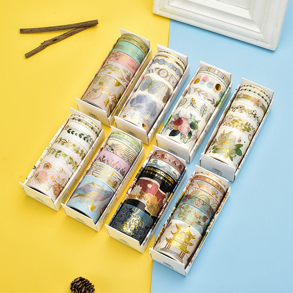 6pcs Crane Washi Tape Set Stickers Masking Tape School DIY Stationery Supplies 6pcs Crane Washi Tape Set Stickers Masking Tape School DIY Stationery Supplies