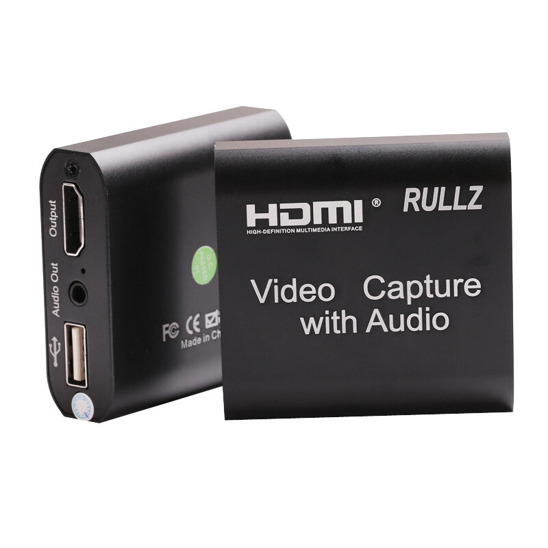 USB Mic Phone Audio Video Capture Card for PS4 Switch Record OBS Live Streaming