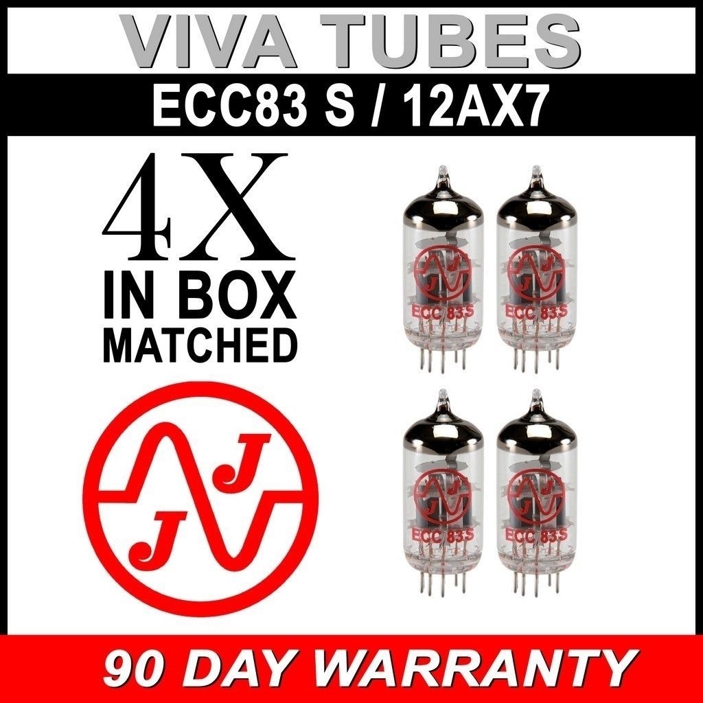 New In Box Gain Matched Quad 4 JJ Electronics Tesla 12AX7 ECC83-S Vacuum Tubes New In Box Gain Matched Quad 4 JJ Electronics Tesla 12AX7 ECC83-S Vacuum Tubes