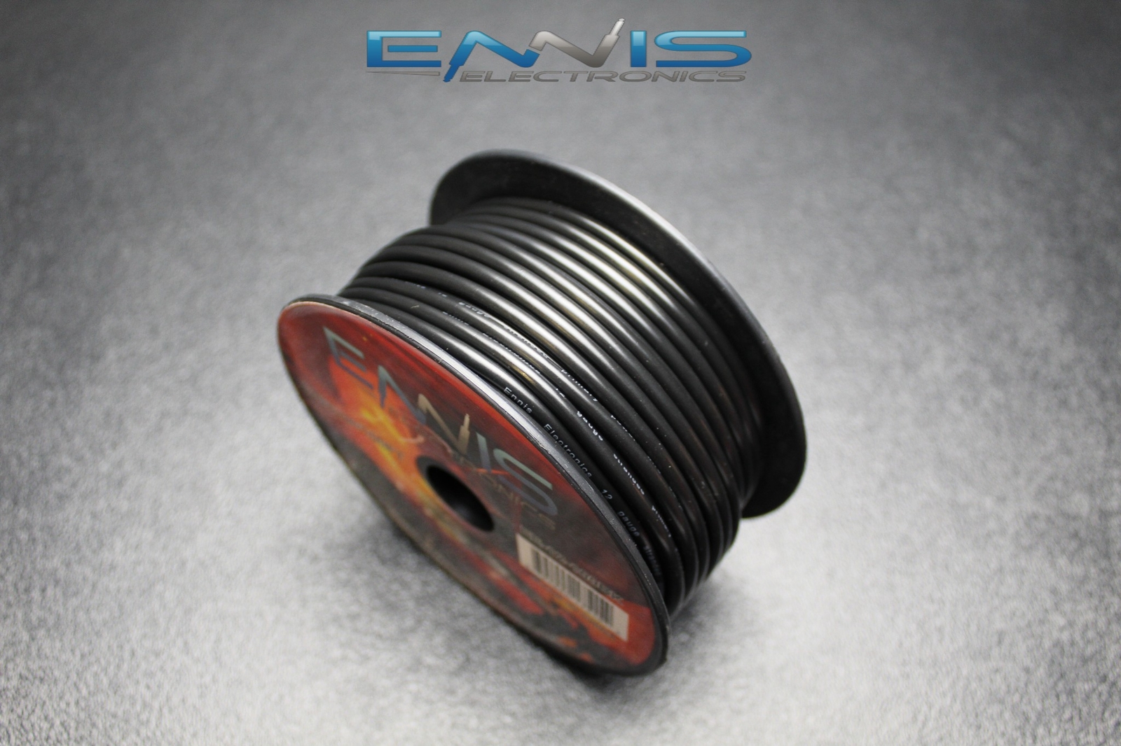 12 GAUGE WIRE ENNIS ELECTRONICS 100 FT BLACK SPOOL STRANDED AWG COPPER CLAD 12 GAUGE WIRE ENNIS ELECTRONICS 100 FT BLACK SPOOL STRANDED AWG COPPER CLAD