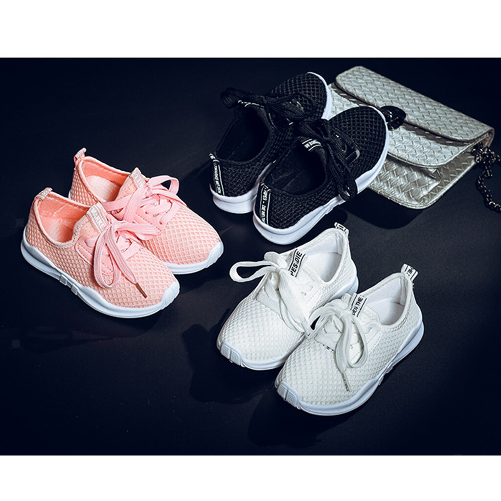 Fashion Kids Running Sneakers Summer Mesh Sport Shoes Boy Girl Trainer Shoes