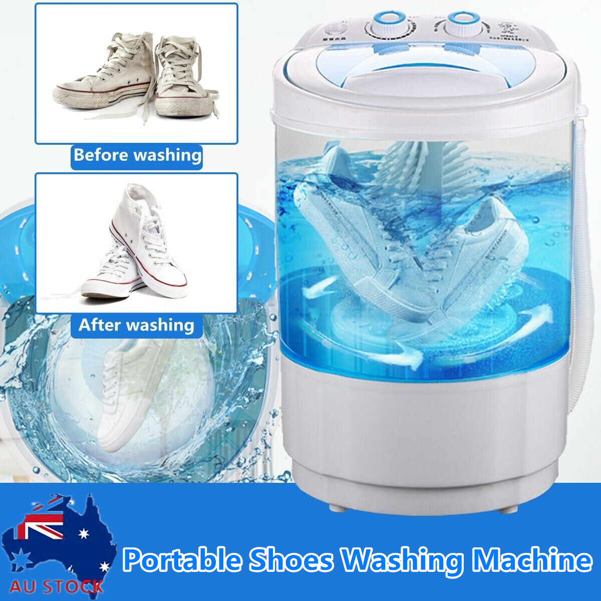 Portable Mini Shoe Washing Machine Smart Lazy Auto Disinfecting Shoes Washer 5KG Portable Mini Shoe Washing Machine Smart Lazy Auto Disinfecting Shoes Washer 5KG