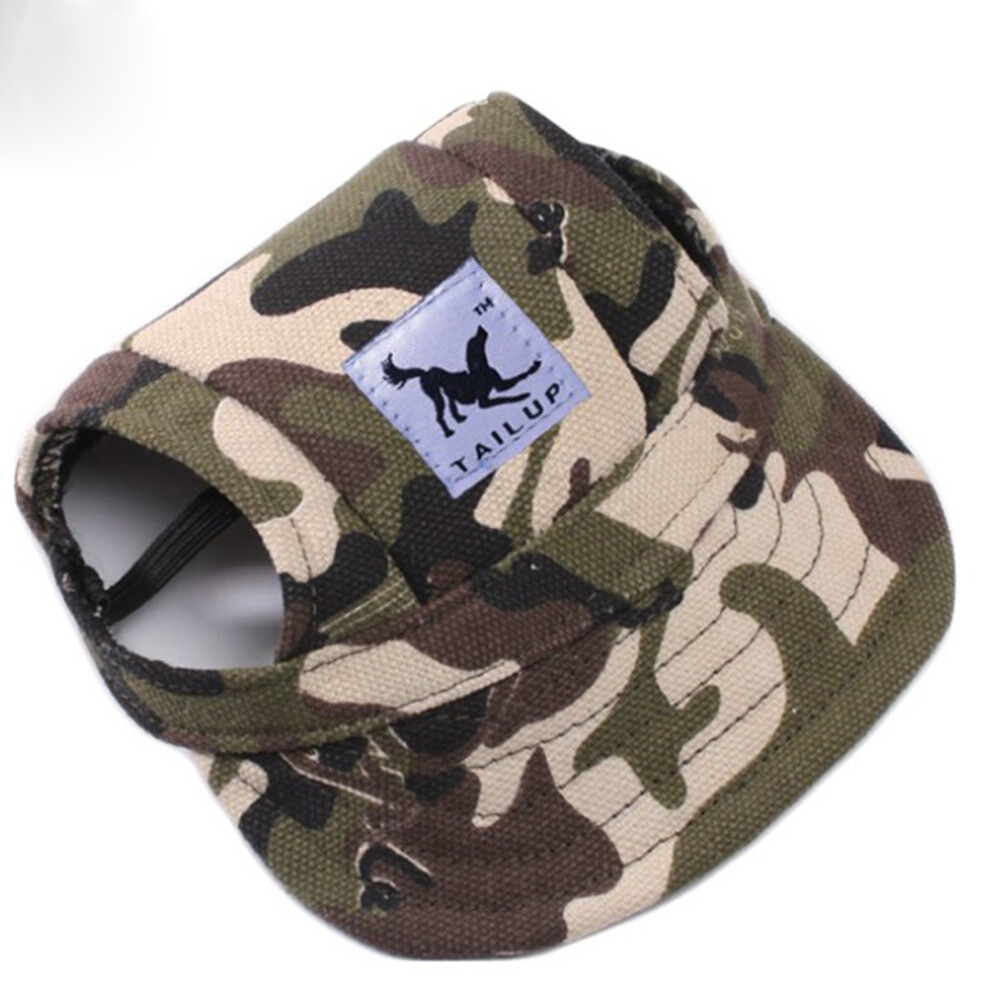 Pet Dog Hat Oxford Cloth Outdoor Windproof Sun Hat Puppy Camouflage Canvas Cap Pet Dog Hat Oxford Cloth Outdoor Windproof Sun Hat Puppy Camouflage Canvas Cap