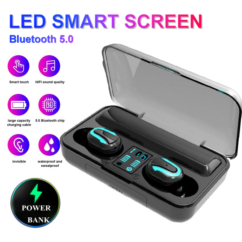 Bluetooth 5.0 Earbuds Headphones TWS Wireless Noise Cancelling Twins earphone Bluetooth 5.0 Earbuds Headphones TWS Wireless Noise Cancelling Twins earphone