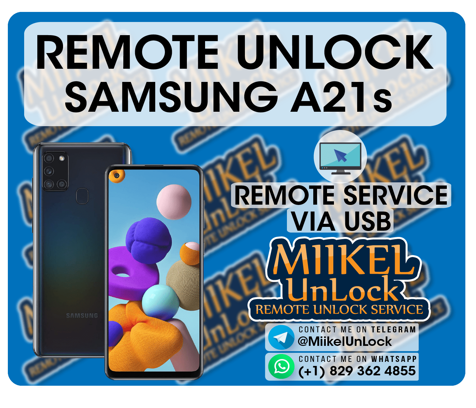 Remote Unlock Service SAMSUNG A21s A217F A217M