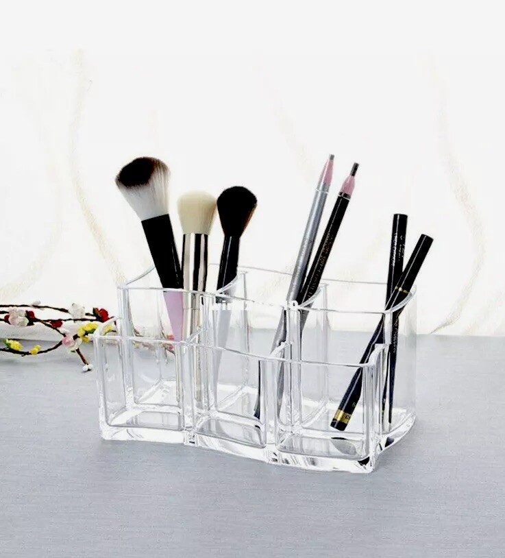 Acrylic Makeup Organizer Cosmetic Storage Brush Holder Set Lipstick Holder Acrylic Makeup Organizer Cosmetic Storage Brush Holder Set Lipstick Holder