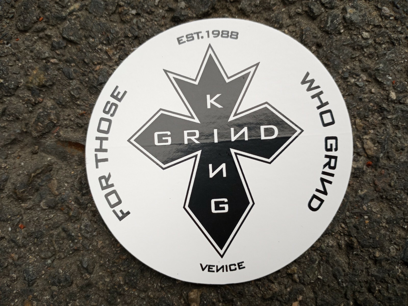 GRIND KING VINTAGE SKATEBOARD STICKER