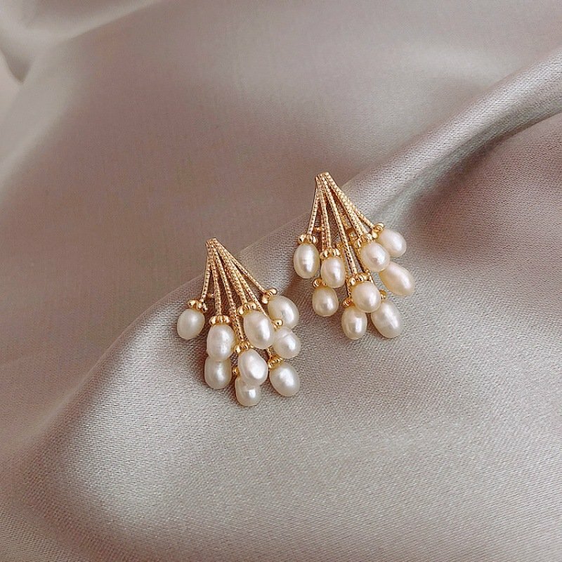New 925 Silver Hedgehog Freshwater Pearl Earrings Drop Dangle Women Jewelry Gift New 925 Silver Hedgehog Freshwater Pearl Earrings Drop Dangle Women Jewelry Gift