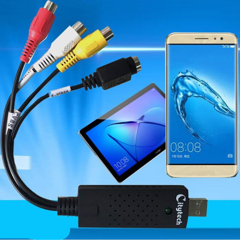 USB2.0 Audio Video Capture Card Adapter VHS to digital conver f xJ USB2.0 Audio Video Capture Card Adapter VHS to digital conver f xJ