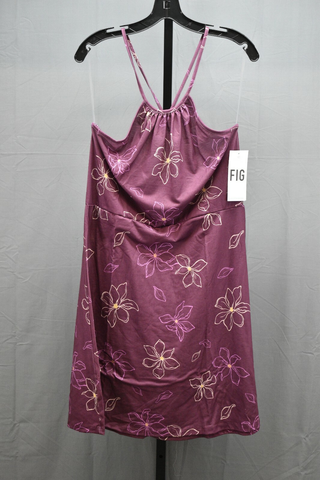 FIG Clothing Uma Floral Print Halter Dress, Women’s Size XL, Purple Magnolia NEW FIG Clothing Uma Floral Print Halter Dress, Women’s Size XL, Purple Magnolia NEW