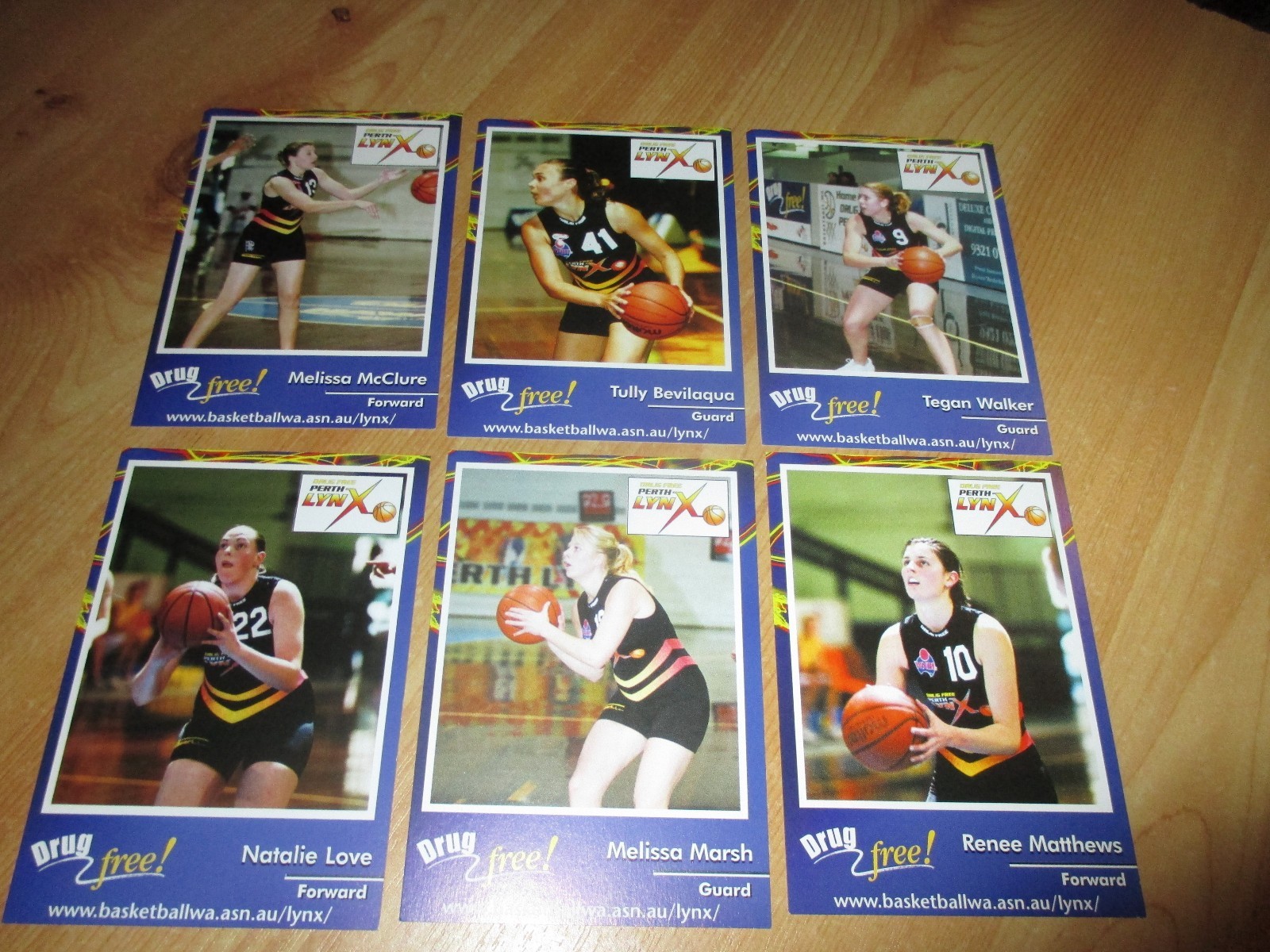 SPORTS MEDICINE AUST. TRADING CARDS: PERTH LYNX BASKETBALL PLAYERS 2003/04. SPORTS MEDICINE AUST. TRADING CARDS: PERTH LYNX BASKETBALL PLAYERS 2003/04.